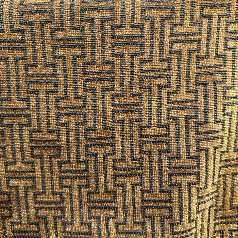 BNWOT Gold Rust Charcoal Pillow Cover Textured Chenille like material 17x17